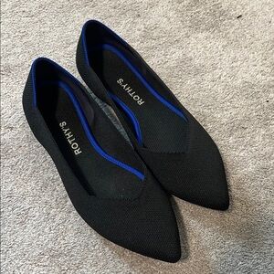 Rothy's Black and Blue Flats